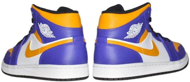 Air Jordan 1 MID sportbačiai Los Angeles Lakers LA - DQ8426-517