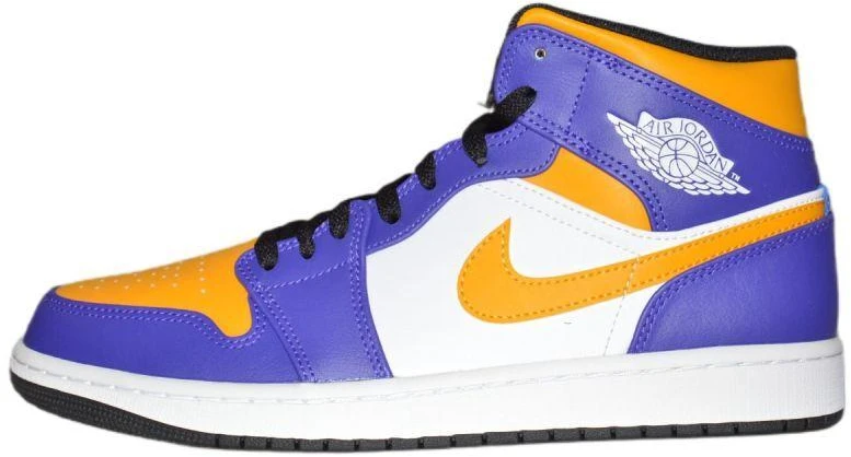 Air Jordan 1 MID sportbačiai Los Angeles Lakers LA - DQ8426-517
