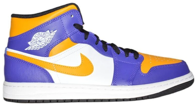 Air Jordan 1 MID sportbačiai Los Angeles Lakers LA - DQ8426-517