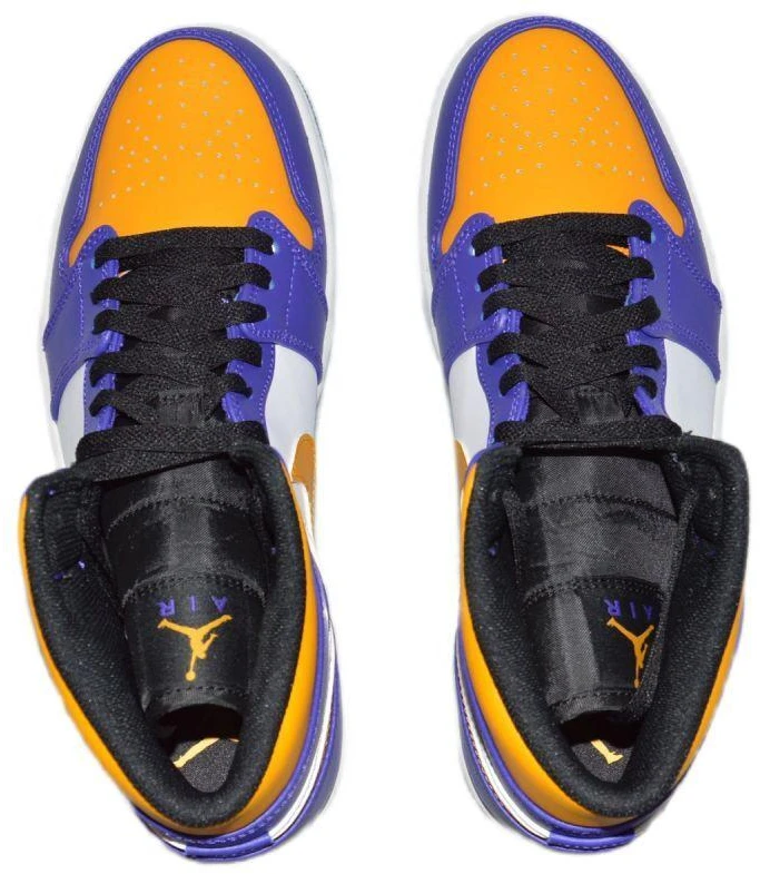 Air Jordan 1 MID sportbačiai Los Angeles Lakers LA - DQ8426-517