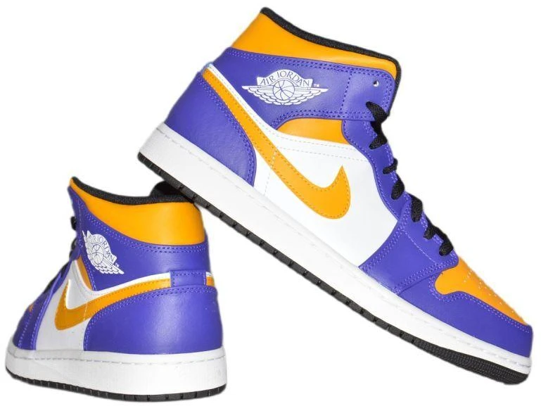 Air Jordan 1 MID sportbačiai Los Angeles Lakers LA - DQ8426-517