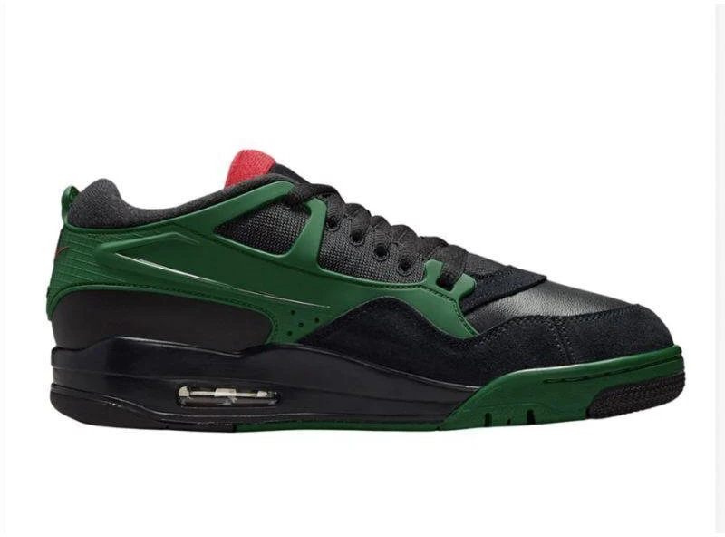 Air Jordan 4 RM Juodi/Tamsiai žali sportbačiai - FQ7939-003