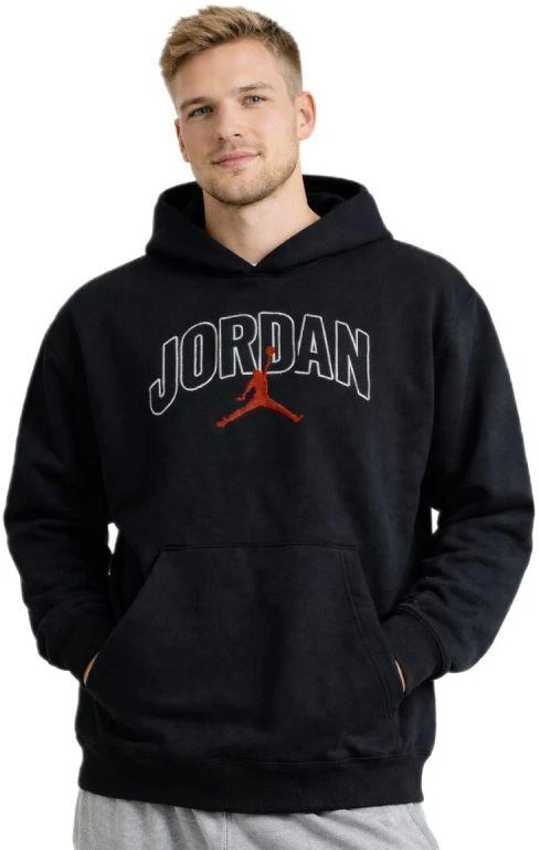 Air Jordan Brooklyn Fleece Vyriškas Džemperis su Gobtuvu Juodas - IB7241-010