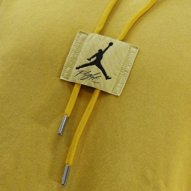Air Jordan Essentials išskirtinis džemperis su gobtuvu ir fliso pamušalu, skalbtas, geltonas ochra - FB7290-752