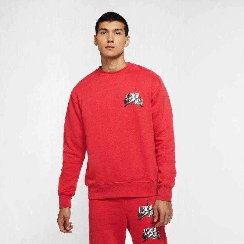 Air Jordan Jumpman Fleece Džemperis Raudonas - CK6763-687