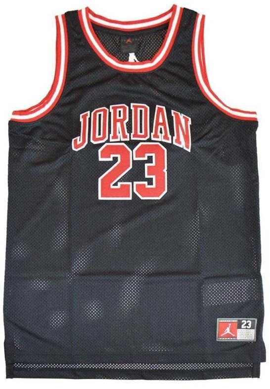 Air Jordan Junior Michael Jordan 23 vaikiški krepšinio marškinėliai, juodi - 95A773-023