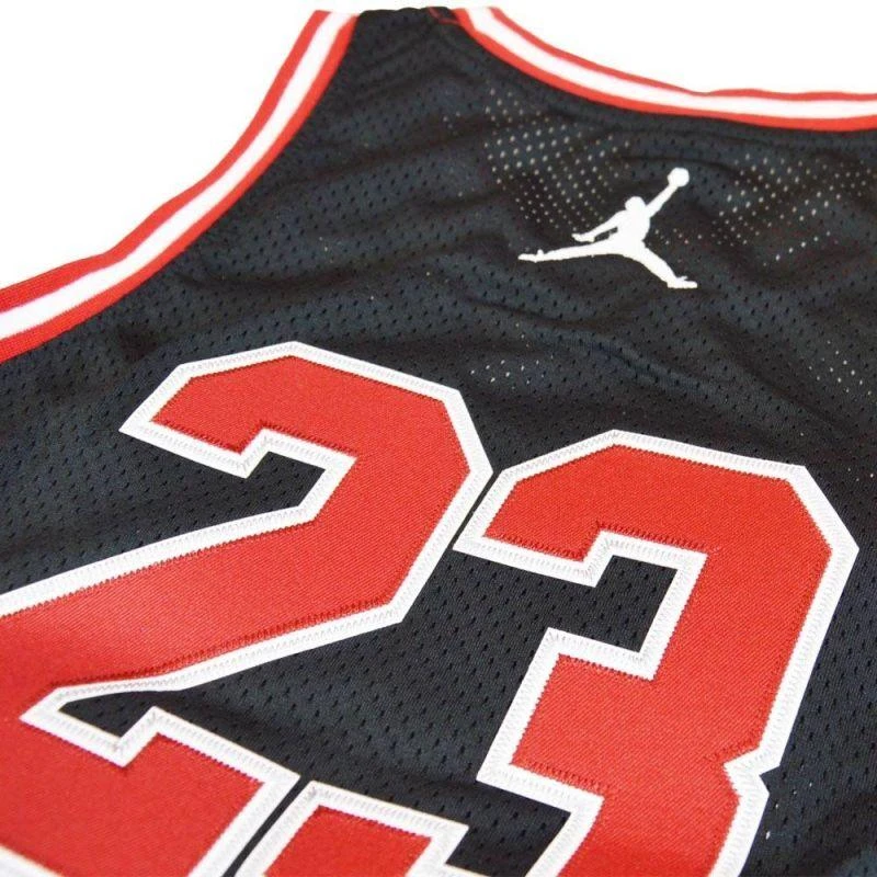 Air Jordan Junior Michael Jordan 23 vaikiški krepšinio marškinėliai, juodi - 95A773-023