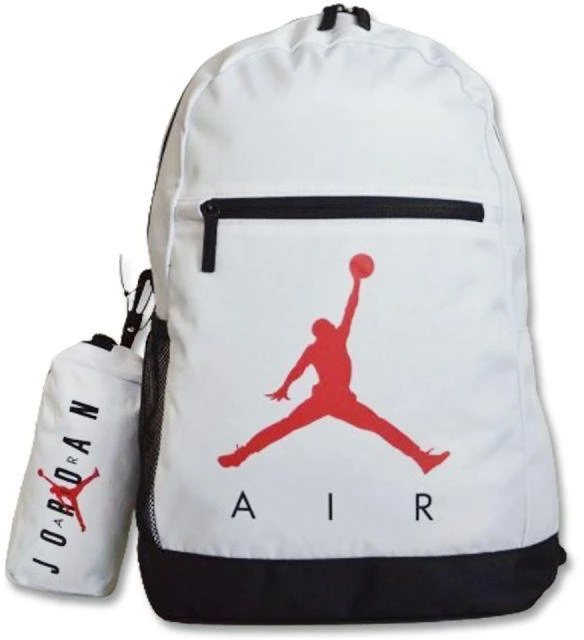 Nike Air Jordan Mokyklos kuprinė Balta + Pieštukinė - 9B0503-001