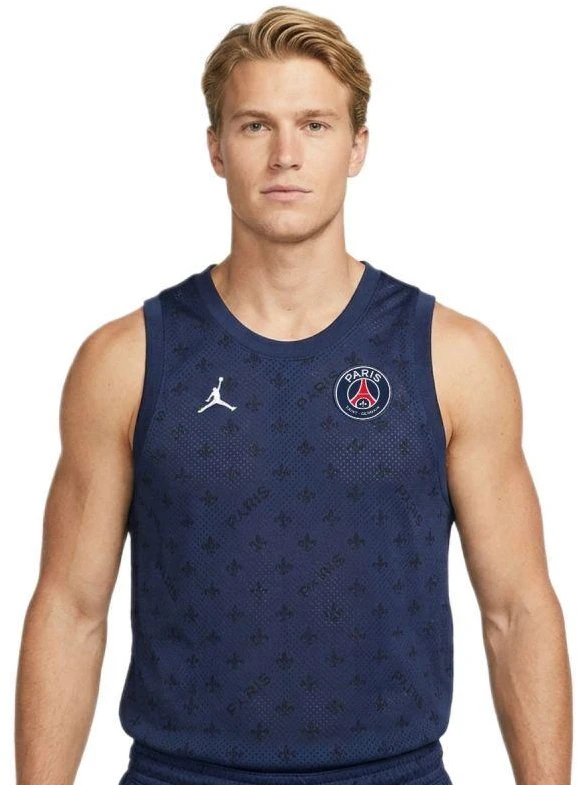 Air Jordan x Paris Saint Germain tinklinis džersis Vidurnakčio mėlyna/Balta - DB6478-410