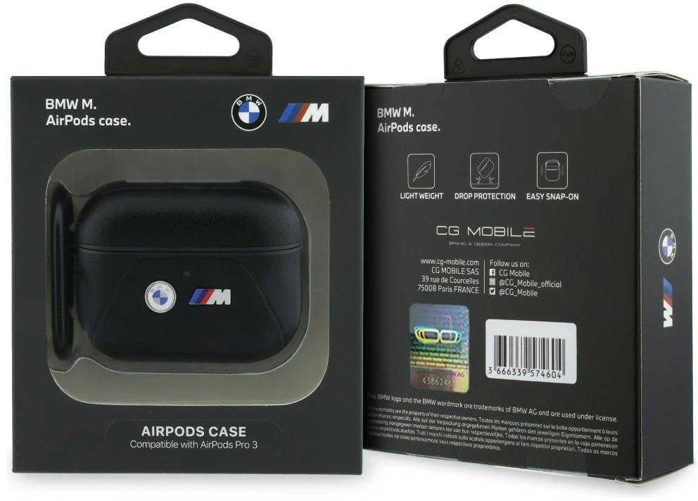 Dėklas BMW Curved Line Case for AirPods Pro 3 - Juodas