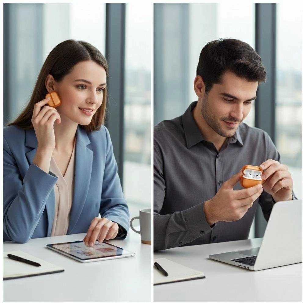Dėklas Uniq Veren case for AirPods Pro 3 - oranžinis