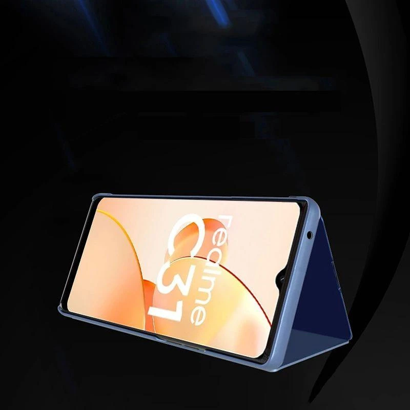 Hurtel Clear View dėklas skirtas Realme C31, juodas