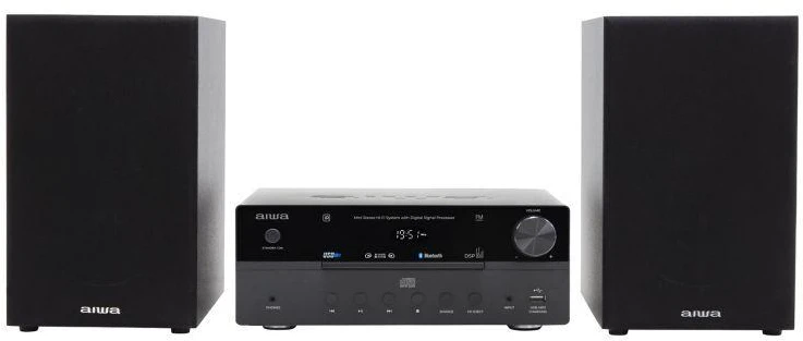 Aiwa MSBTU-550 namų garso sistema Home audio micro system 50 W Juoda