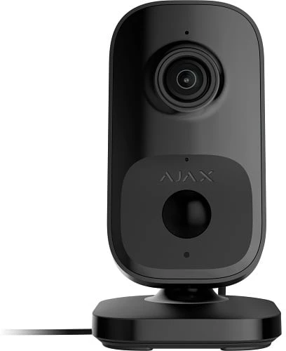 Ajax IndoorCam 111567.303.BL1 (juoda, 4MP, Wi-Fi 2.4GHz, 8m IR, HDR, AI, IP20)
