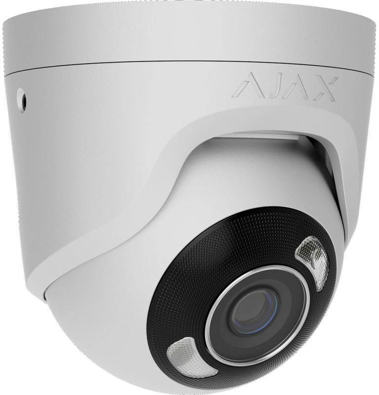 „Ajax“ kamera HL – kupolinė (metalinė) „TurretCam“ (8 Mp / 4 mm) (8EU) – balta