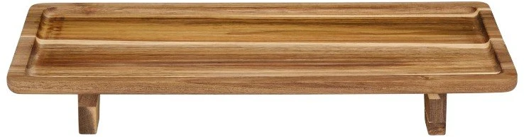 Akacijos serviravimo padėklas Alpina, 42 × 22 × 5 cm, šilto medžio atspalvio