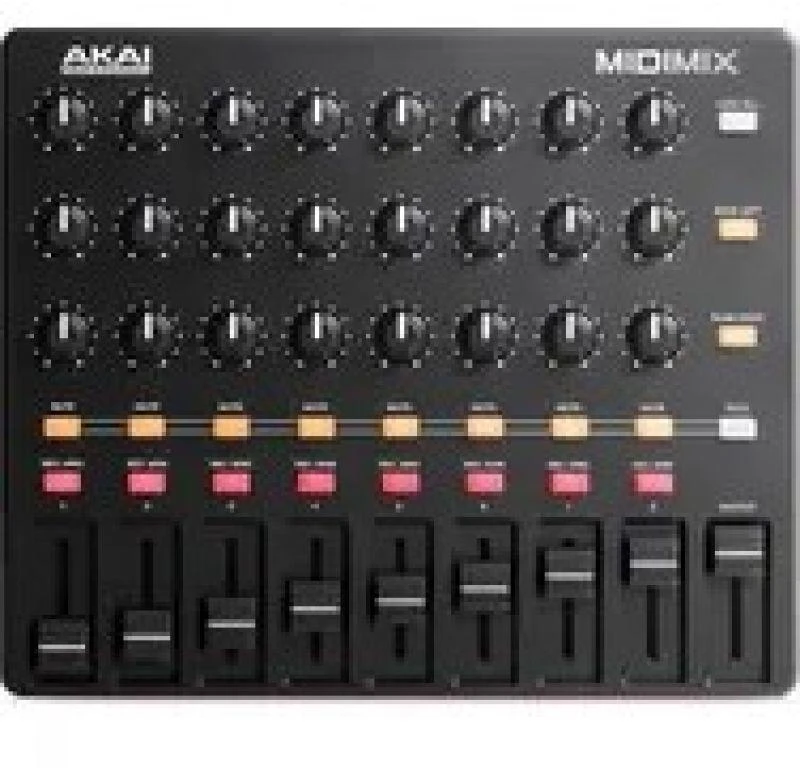 Midi kontroleris  AKAI MIDIMIX, Juodas