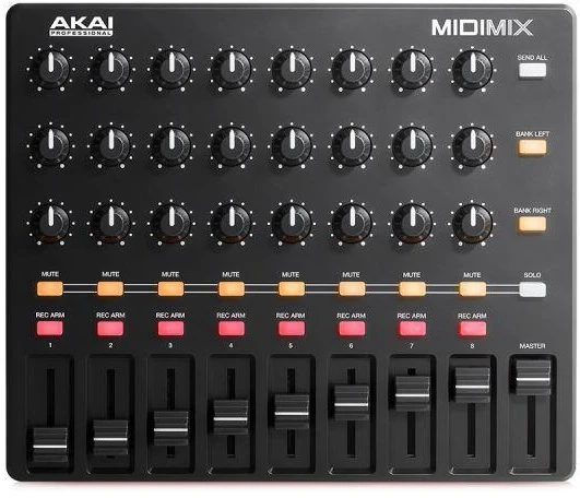 Midi kontroleris  AKAI MIDIMIX, Juodas