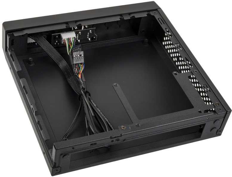 Akasa Cypher SPX Thin Mini-ITX kompiuterio korpusas, OEM - juodos spalvos