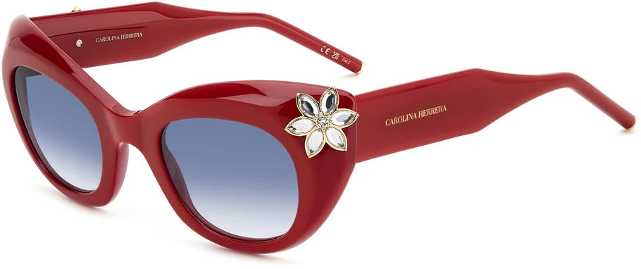 Akiniai CAROLINA HERRERA HER0215SC9A. Akiniai przeciwsłoneczne, Kolor raudona. Kobieta.