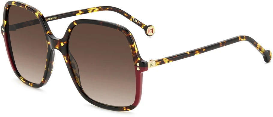Akiniai CAROLINA HERRERA HER0244SO63. Akiniai przeciwsłoneczne, Kolor raudona. Kobieta.
