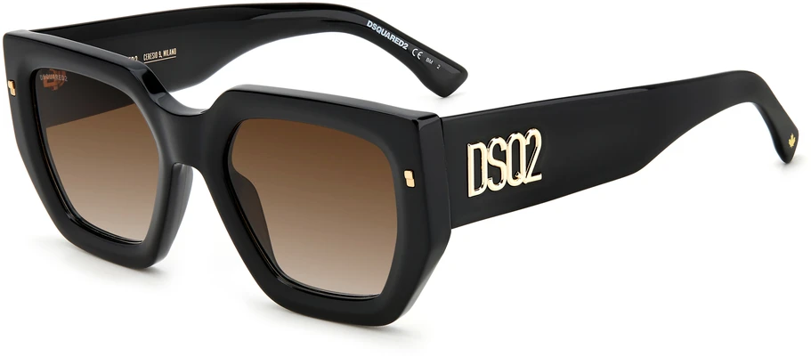 Akiniai DSQUARED2 D2-0031-S-2M2. Akiniai przeciwsłoneczne, Kolor juoda. Unisex.