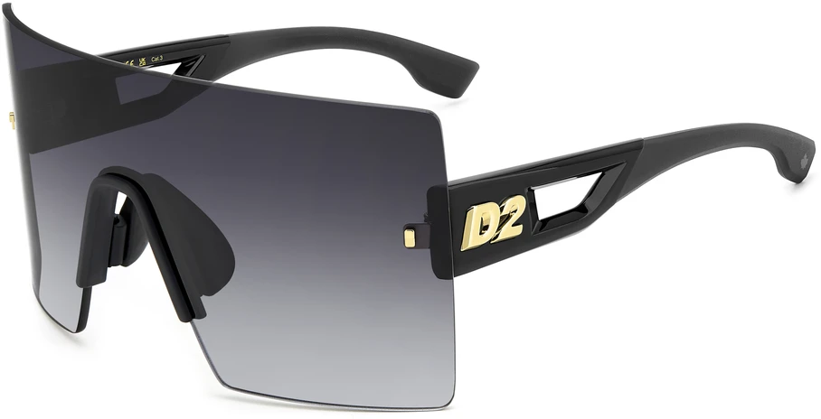 Akiniai DSQUARED2 D2-0126-S-807. Akiniai przeciwsłoneczne, Kolor juoda. Unisex.