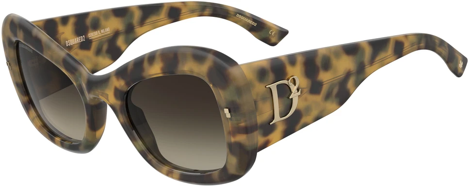 Akiniai DSQUARED2 D2-0137-S-C9B. Akiniai przeciwsłoneczne, Kolor ruda. Kobieta.