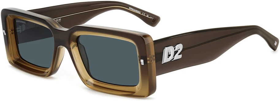 Akiniai DSQUARED2 D2-0142-S-9EN. Akiniai przeciwsłoneczne, Kolor ruda. Mężczyzna.