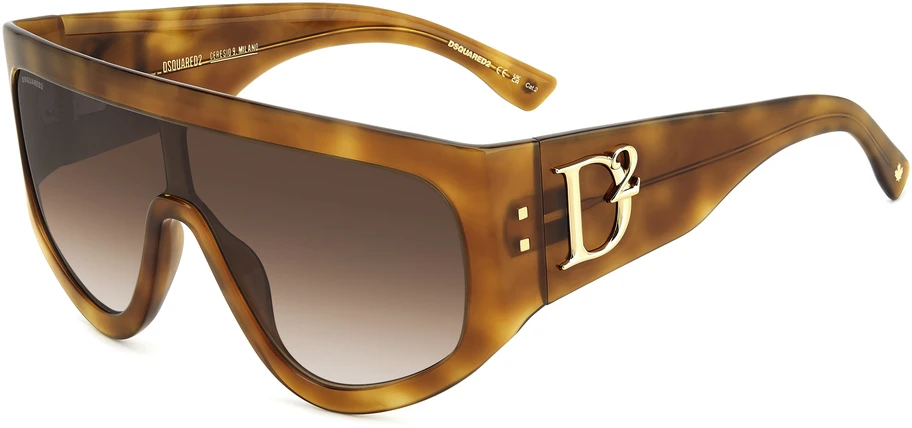 Akiniai DSQUARED2 D2-0149-S-05L. Akiniai przeciwsłoneczne, Kolor ruda. Kobieta.