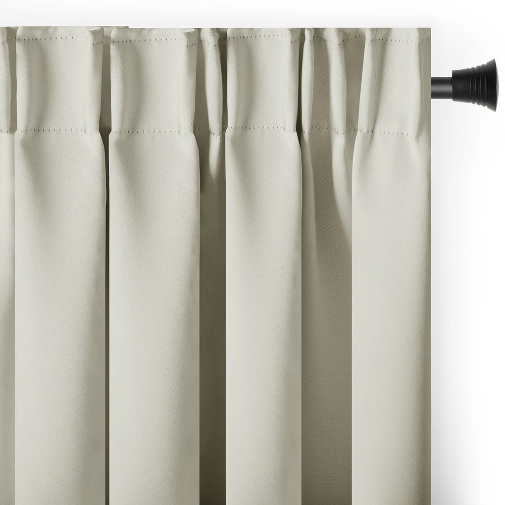 Aksominė užuolaida su kilpomis AmeliaHome 200 × 270 cm, kreminė