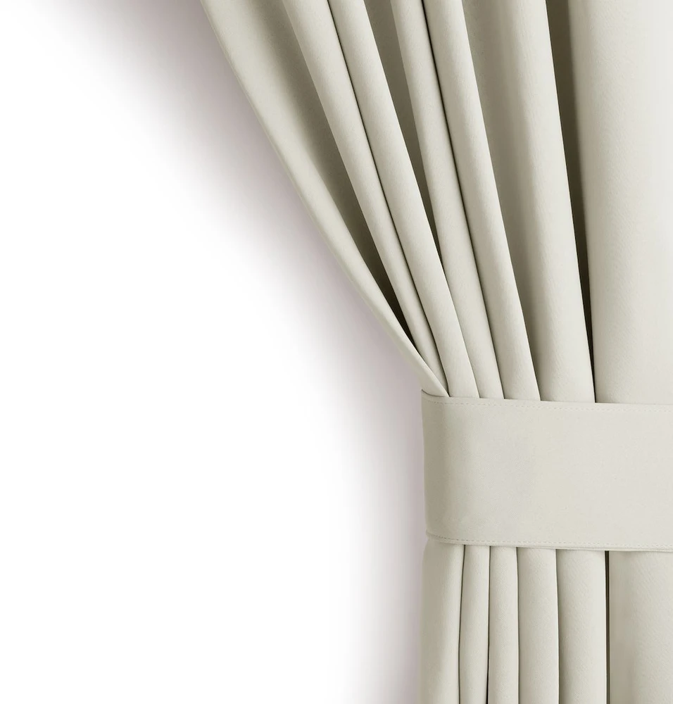 Aksominė užuolaida su kilpomis Blackout AmeliaHome 285 × 250 cm, kreminė