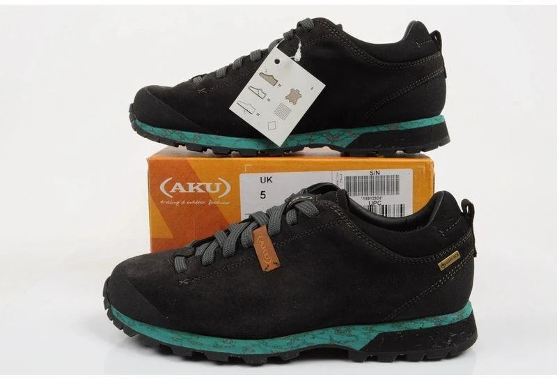 Aku Bellamont Gore-Tex moteriški trekingo batai, patvarūs, juodi