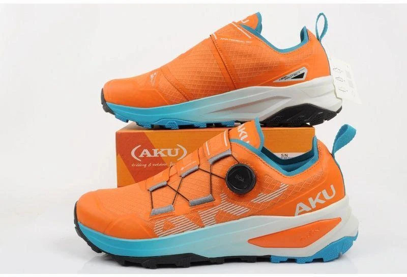 Aku vyriški tvirti trekingo batai Furiosa BOA Gore-tex Vibram madingi oranžiniai