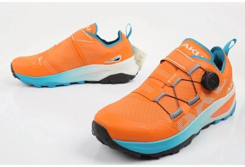 Aku vyriški tvirti trekingo batai Furiosa BOA Gore-tex Vibram madingi oranžiniai