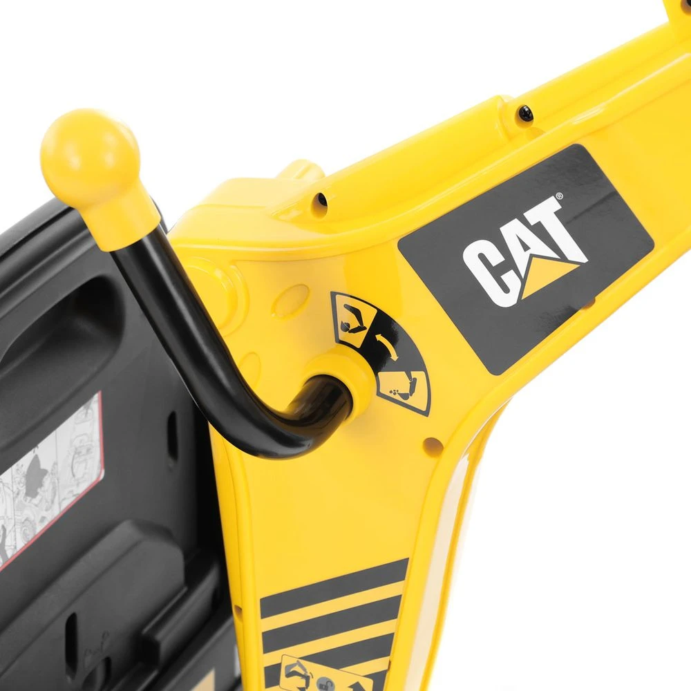 Akumuliatorinis ekskavatorius CAT Backhoe, geltonas