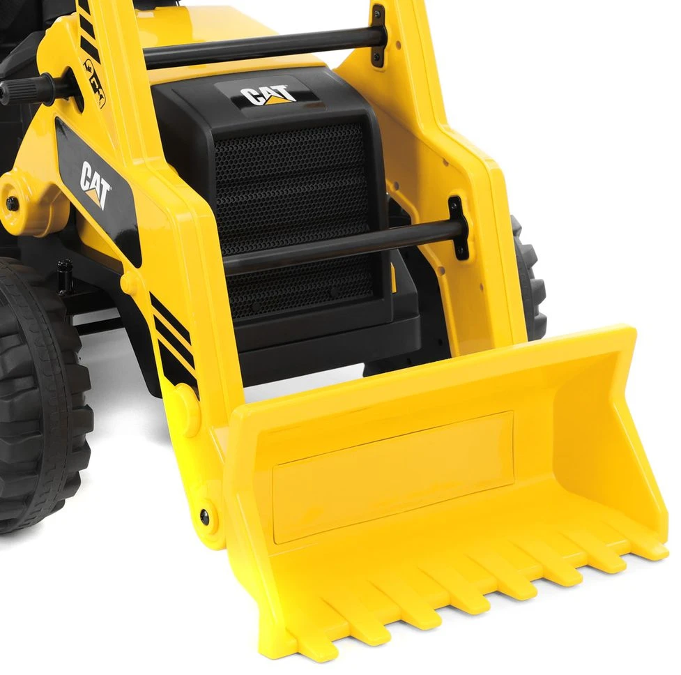Akumuliatorinis ekskavatorius CAT Backhoe, geltonas