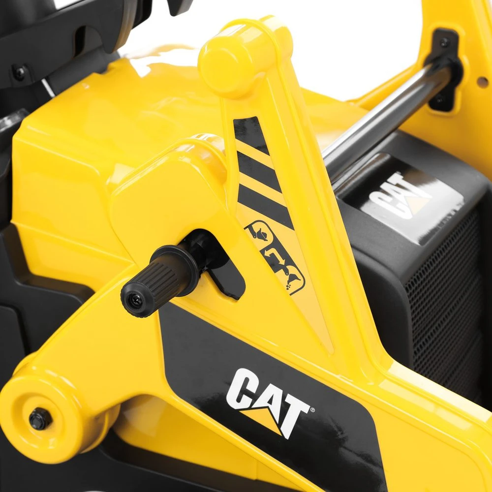 Akumuliatorinis ekskavatorius CAT Backhoe, geltonas