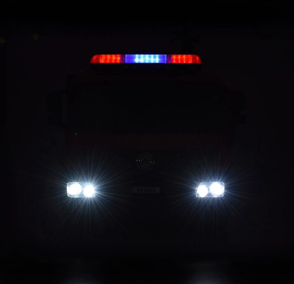 Akumuliatorinis gaisrinės automobilis vaikams HECHT 51818, 2x35W