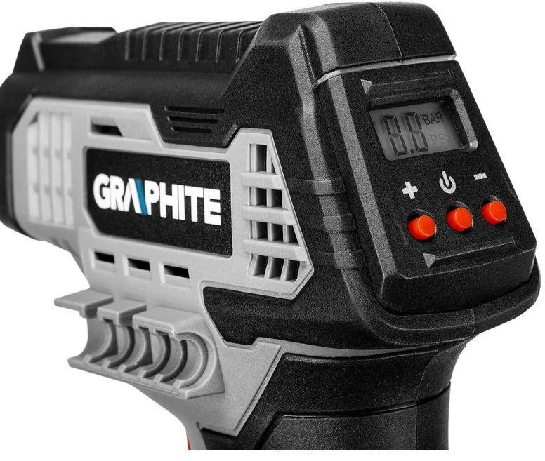 GRAPHITE kompresorius akumuliatorinis Energy+ 18V, be akumuliatoriaus ir kroviklio