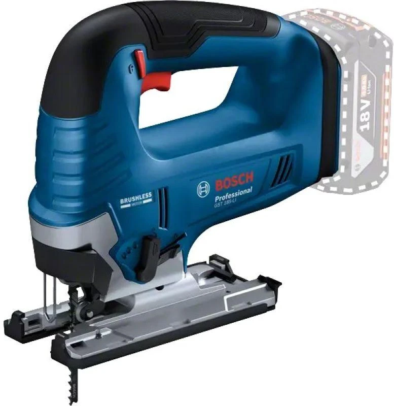 Bosch siaurapjūklis GST 185-LI 18 V be akumuliatoriaus ir kroviklio