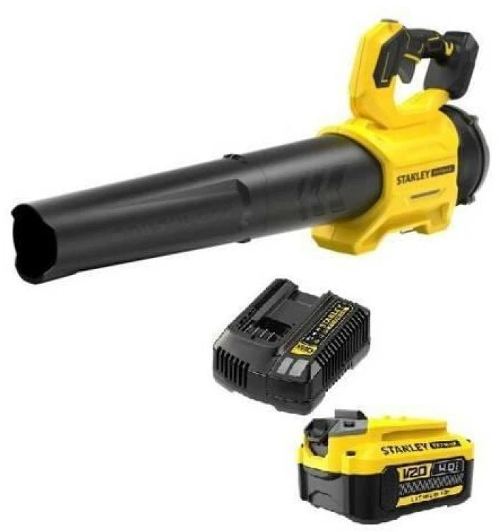 Akumuliatorinis lapų pūstuvas Stanley SFMCBL730M1-QW; 18 V; 1x4,0 Ah akum.