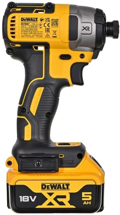 Akumuliatorinis smūginis suktuvas DeWALT DCF887P2-QW, 18 V