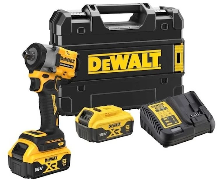 Dewalt smūginis veržliasukis DCF922P2T 1/2",18V, 406Nm, 2x5,0Ah TSTAK