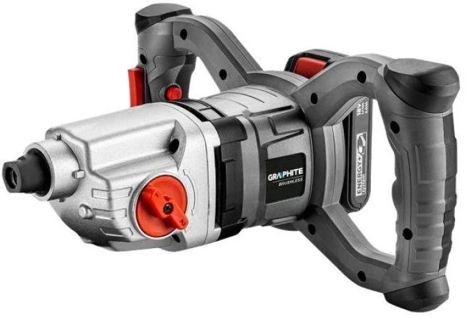Graphite Mieszarka Bešepetis akumuliatorinis maišytuvas „Energy+ 18V“, greitis: I: 250–400 min-1, II: 350–650 min-1