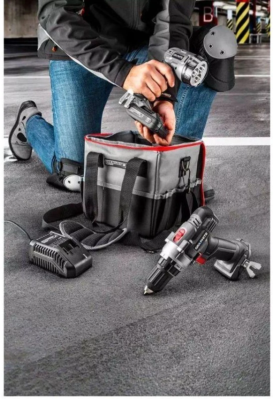 Akumuliatorinių įrankių komplektas 18V GRAPHITE 58G016