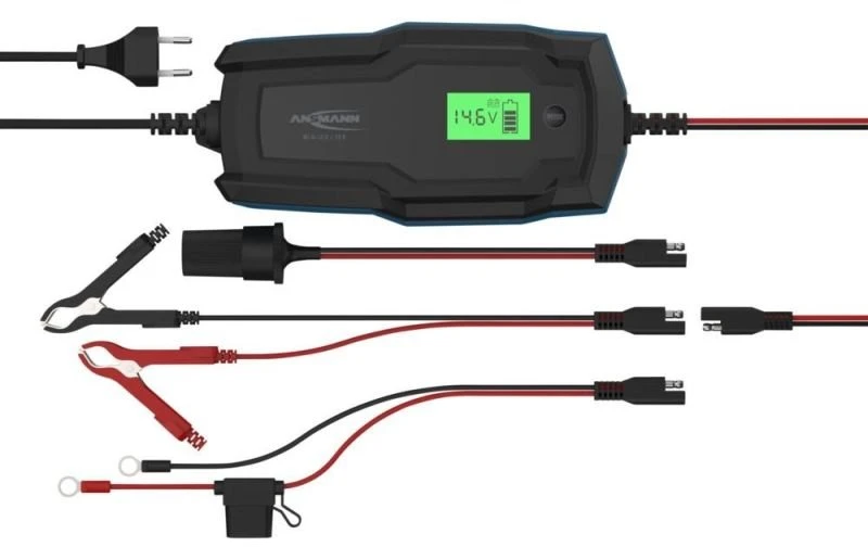 Ansmann 1001-0146 automobilio akumuliatoriaus įkroviklis 6 – 14 V Juoda