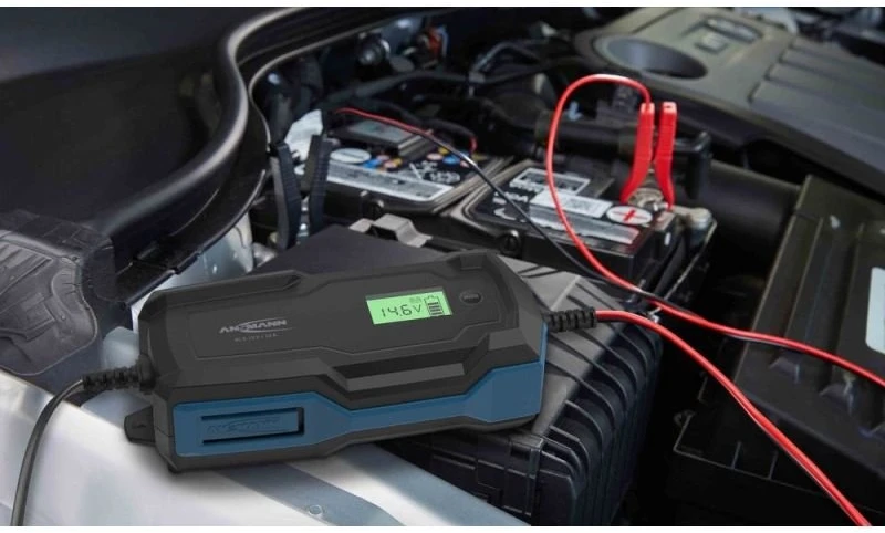 Ansmann 1001-0146 automobilio akumuliatoriaus įkroviklis 6 – 14 V Juoda