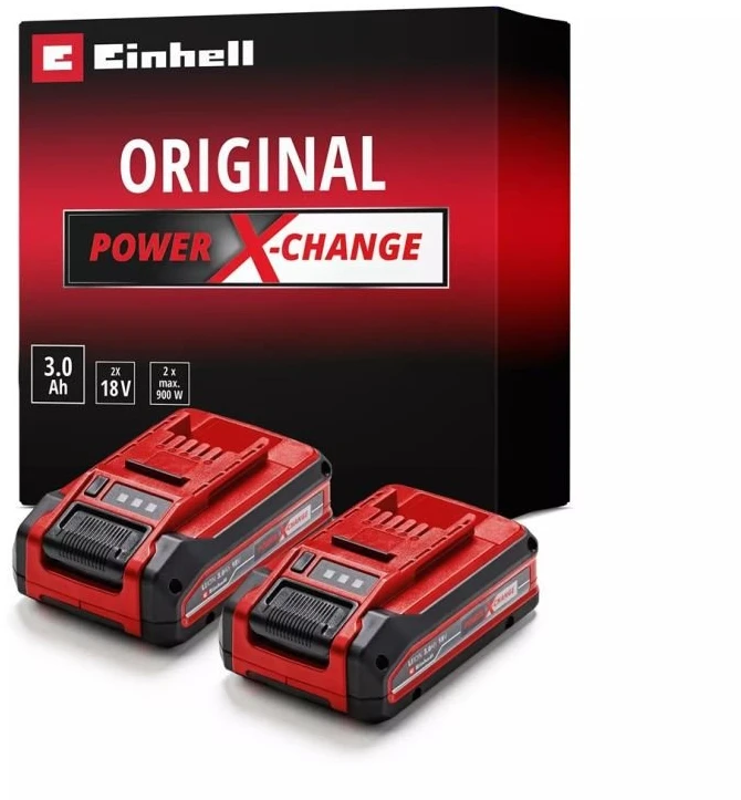 Akumuliatorių komplektas Einhell, 18 V, 2 × 3 Ah