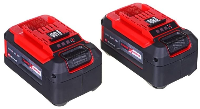 Akumuliatorių komplektas Einhell, 2 × 5,2 Ah, 18 V